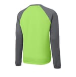 Sport-Tek ST242 Lime Sh/DS Gry back