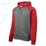 Vintage Heather/ True Red