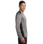 Sport-Tek ST361LS Vintage Heather/ Black right