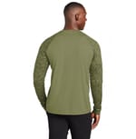 Sport-Tek ST460LS Olive Drab Green back