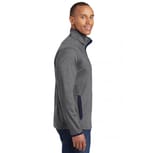 Sport-Tek ST853 Charcoal Grey Heather/ True Navy right