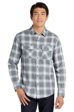 Grey/ Cream Open Plaid