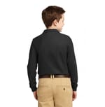 Port Authority Y500LS Black back