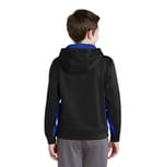 Sport-Tek YST235 Black/ True Royal back