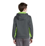 Sport-Tek YST235 Dark Smoke Grey/ Lime Shock back
