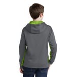 Sport-Tek YST239 Dark Smoke Grey/ Lime Shock back