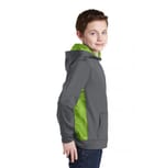 Sport-Tek YST239 Dark Smoke Grey/ Lime Shock right
