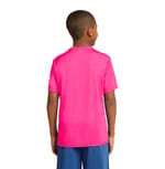 Sport-Tek YST350 Neon Pink back