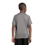 Sport-Tek YST361 Vintage Heather/ True Navy back