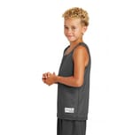 Sport-Tek YST500 Iron Grey/ White right