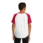 Sport-Tek YT201 White/ Red back
