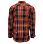 Burnside B8220 FIRE RED/ BLACK back