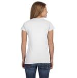 Gildan G640L White back