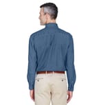 Harriton M550T Light Denim back