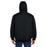 Harriton M722 BLACK back