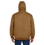 Harriton M722 DUCK BROWN back