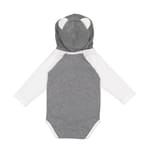 Rabbit Skins 4418 Granite Hth Wht back