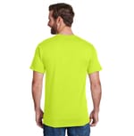 Hanes W110 Safety Green back